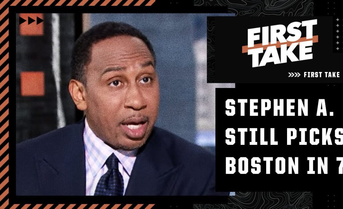 Stephen A. still has the Celtics beating the Heat in 7️⃣ games | First Take