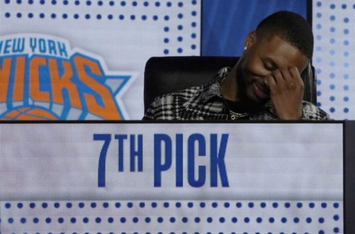 WATCH: Damian Lillard displays disappointed reaction as Blazers fell to 7th pick of next NBA Draft