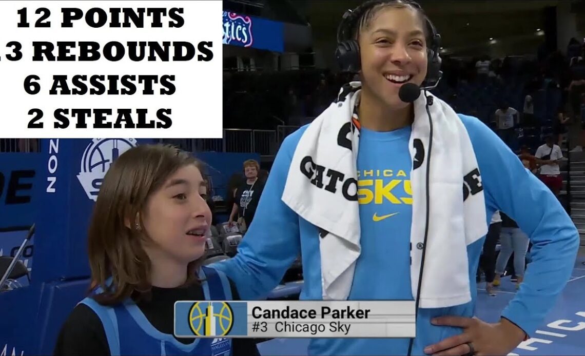 Candace Parker's Double-Double Leads Chicago Sky Over Washington Mystics + Post Game Interview