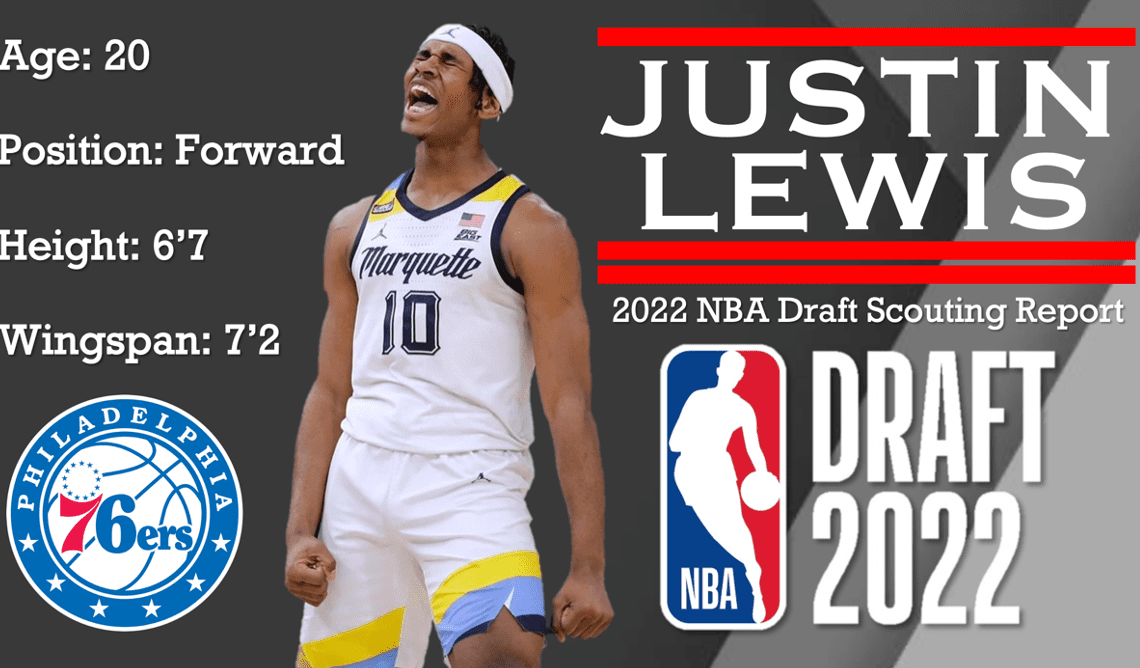 Justin Lewis 2022 NBA Draft Scouting Report