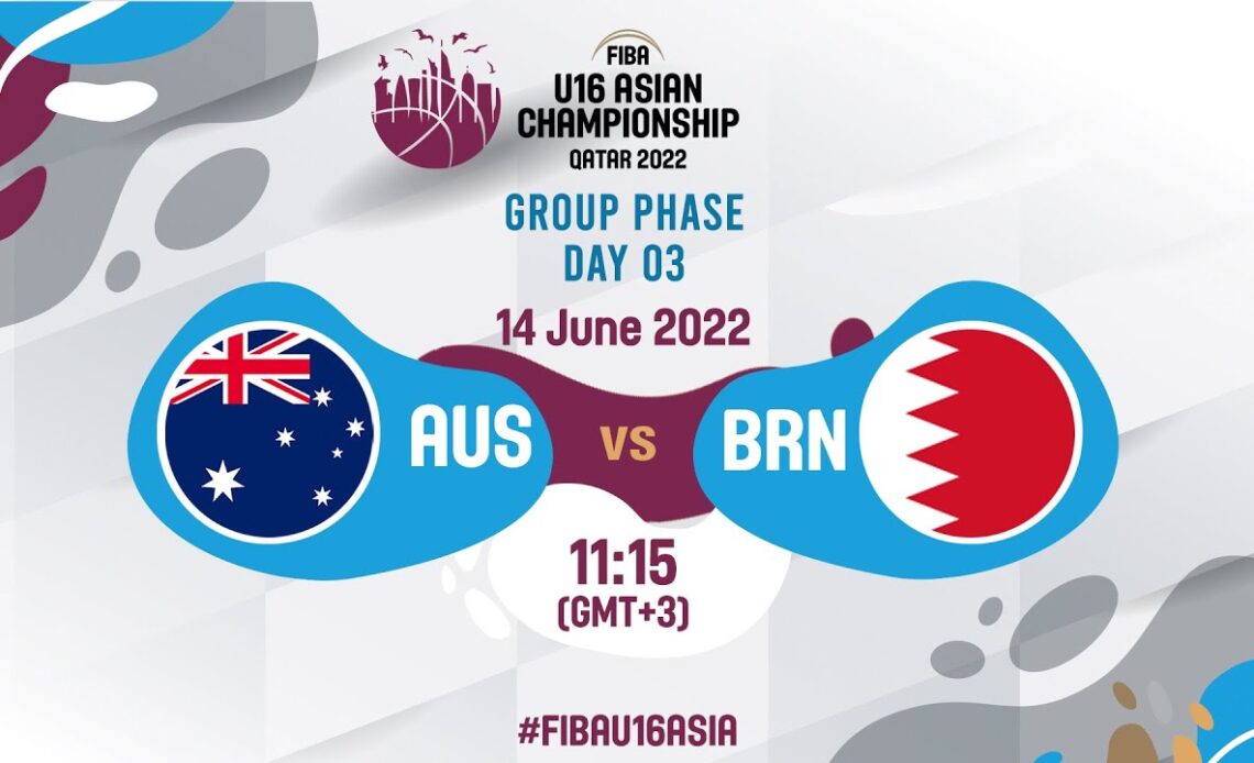 LIVE - Australia v Bahrain | FIBA U16 Asian Championship 2022