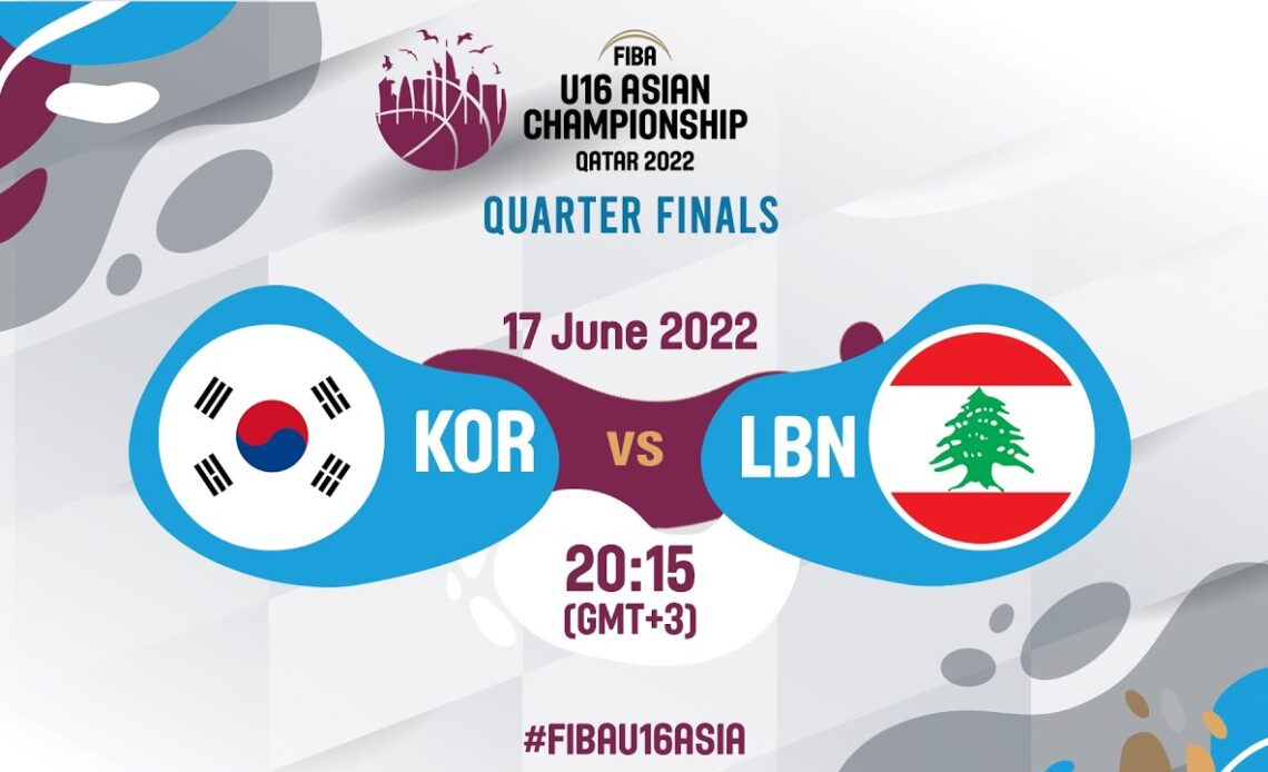 LIVE - Korea v Lebanon | FIBA U16 Asian Championship 2022