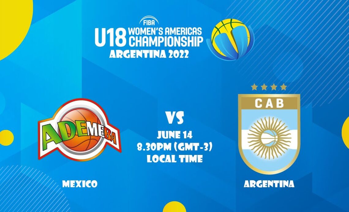 LIVE | Mexico vs. Argentina - FIBA U18 Women’s Americas Championship