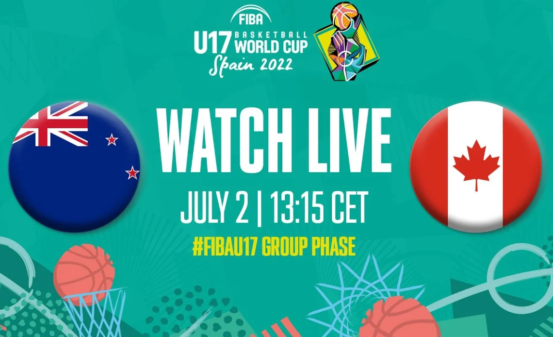 LIVE | New Zealand v Canada | FIBA U17 Basketball World Cup 2022