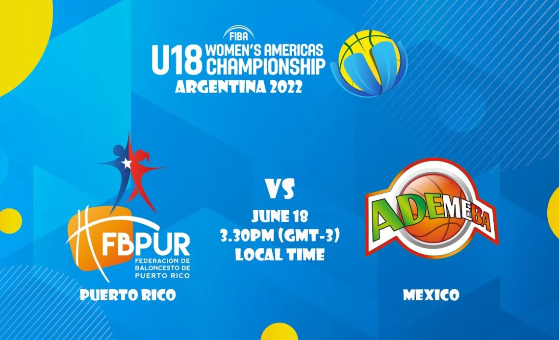 LIVE | Puerto Rico vs. Mexico - FIBA U18 Women’s Americas Championship