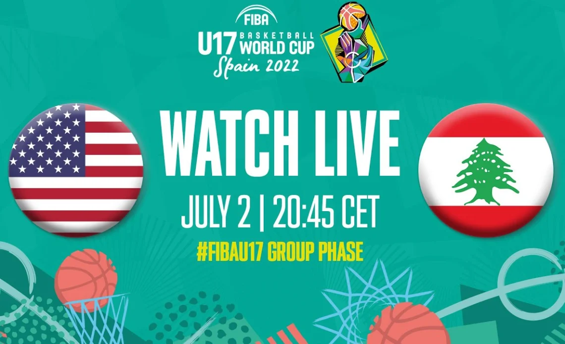 LIVE - USA v Lebanon | FIBA U17 Basketball World Cup 2022