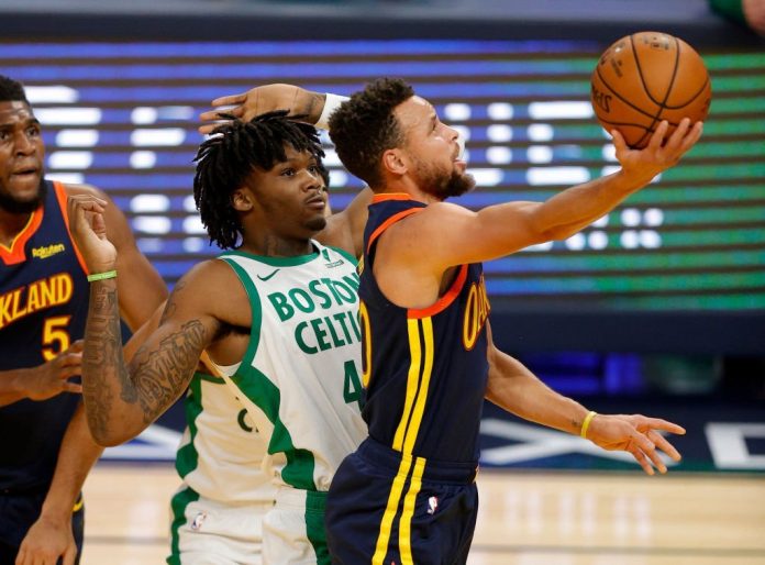 Steph Curry on Robert Williams: “He’s an amazing rim protector”