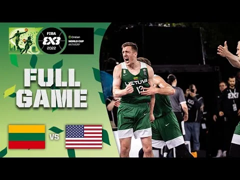 USA v Lithuania | Men Quarter-Final | Full Game | Crelan FIBA 3x3 World Cup 2022