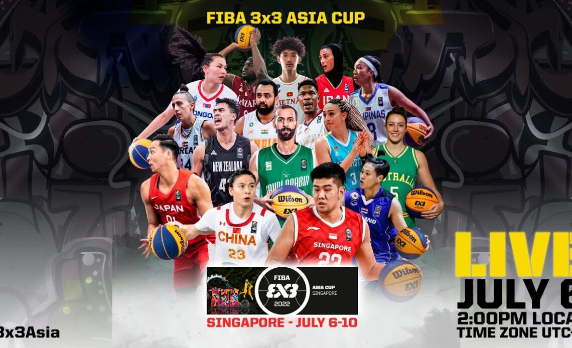 LIVE 🔴| FIBA 3x3 Asia Cup 2022 | Day 1/Session 2