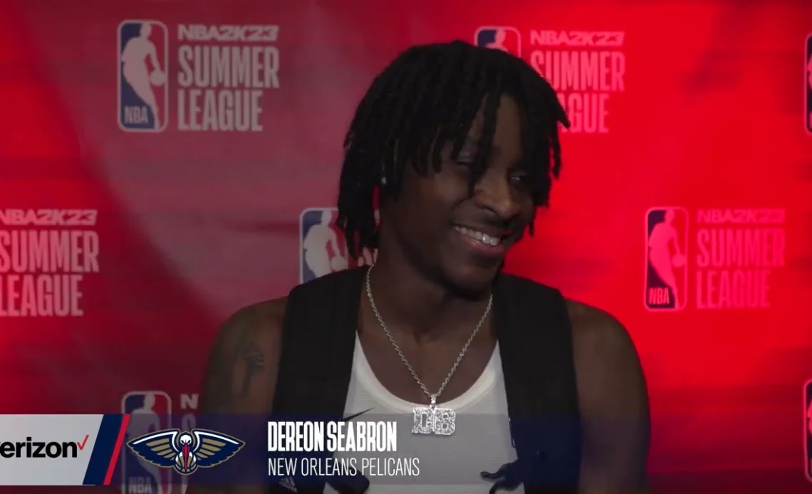 Dereon Seabron on his Summer League experience | Pelicans vs. Thunder Summer League Game 5 | 7-17-22