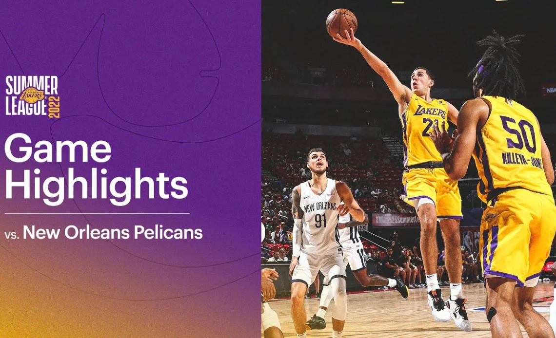 HIGHLIGHTS | Cole Swider (21 pts, 6 reb, 5-11 3pt) vs New Orleans Pelicans | Lakers Summer