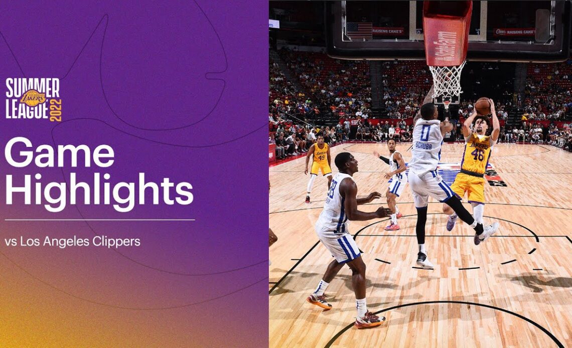 HIGHLIGHTS | Los Angeles Lakers vs Los Angeles Clippers | Lakers Summer
