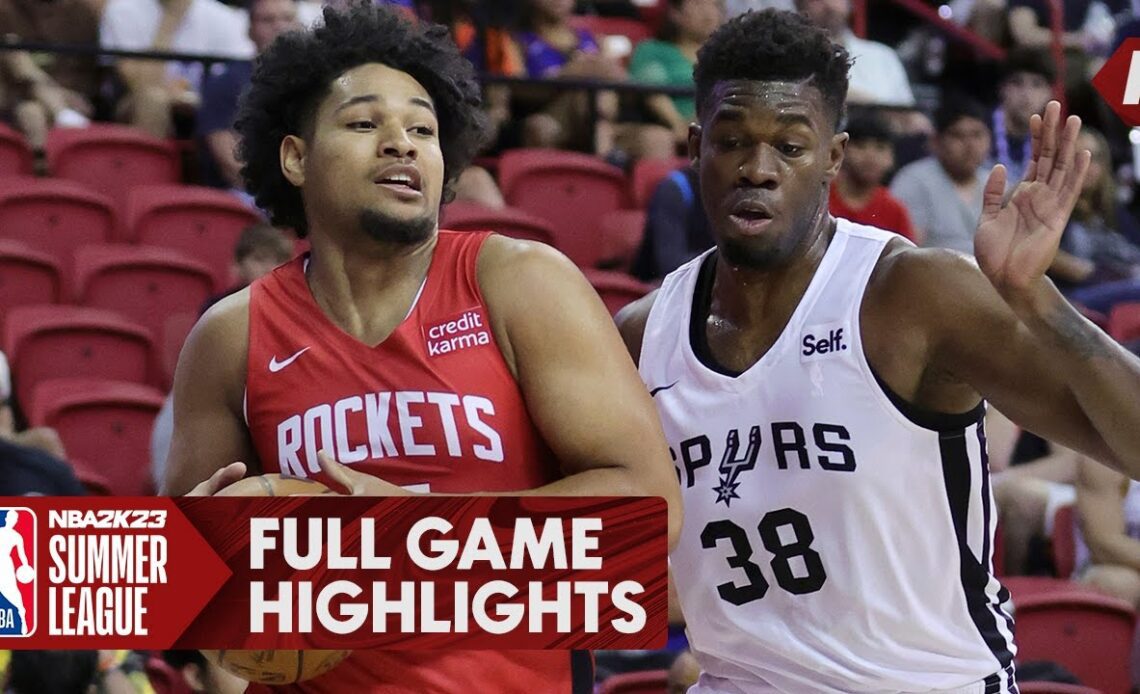 Houston Rockets vs San Antonio Spurs - Full Game Highlights | July 11, 2022 NBA Summer League