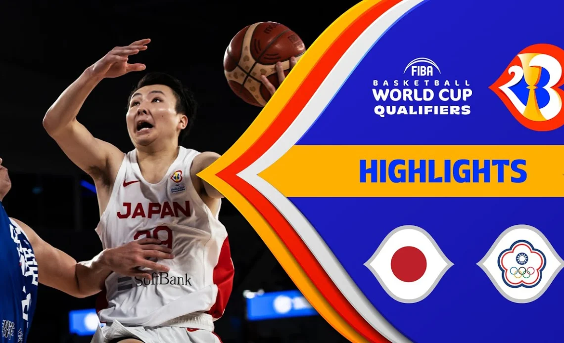 🇯🇵 JPN -  TPE | Basketball Highlights - #FIBAWC 2023 Qualifiers