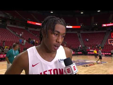 Jaden Ivey on his first Summer League game: I did alright | 2022 NBA Summer League