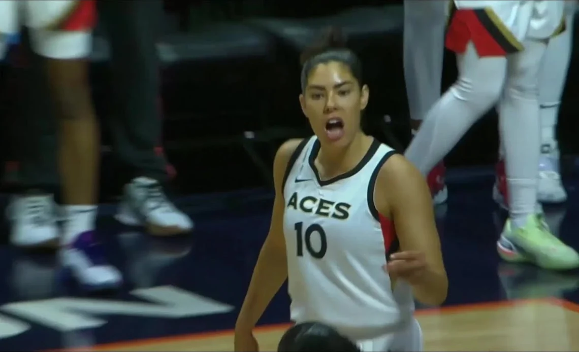 Kelsey Plum Wired For Sound / Mic'd Up During Las Vegas Aces vs Connecticut Sun | July 17, 2022