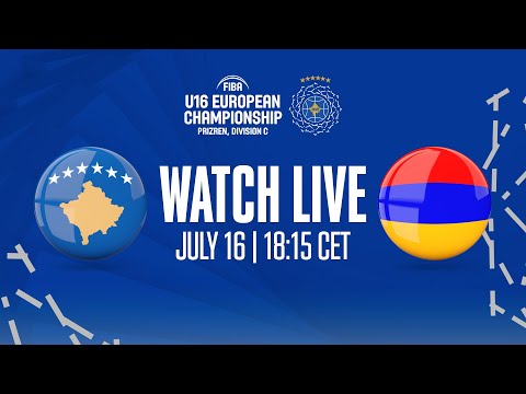 Kosovo v Armenia | Full Basketball Game | FIBA U16 European Championship 2022 - Division C