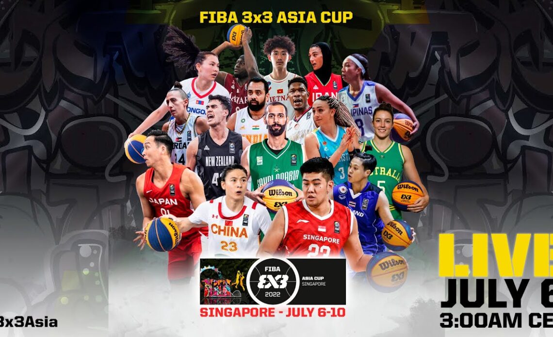 LIVE 🔴| FIBA 3x3 Asia Cup 2022 | Day 1/Session 1