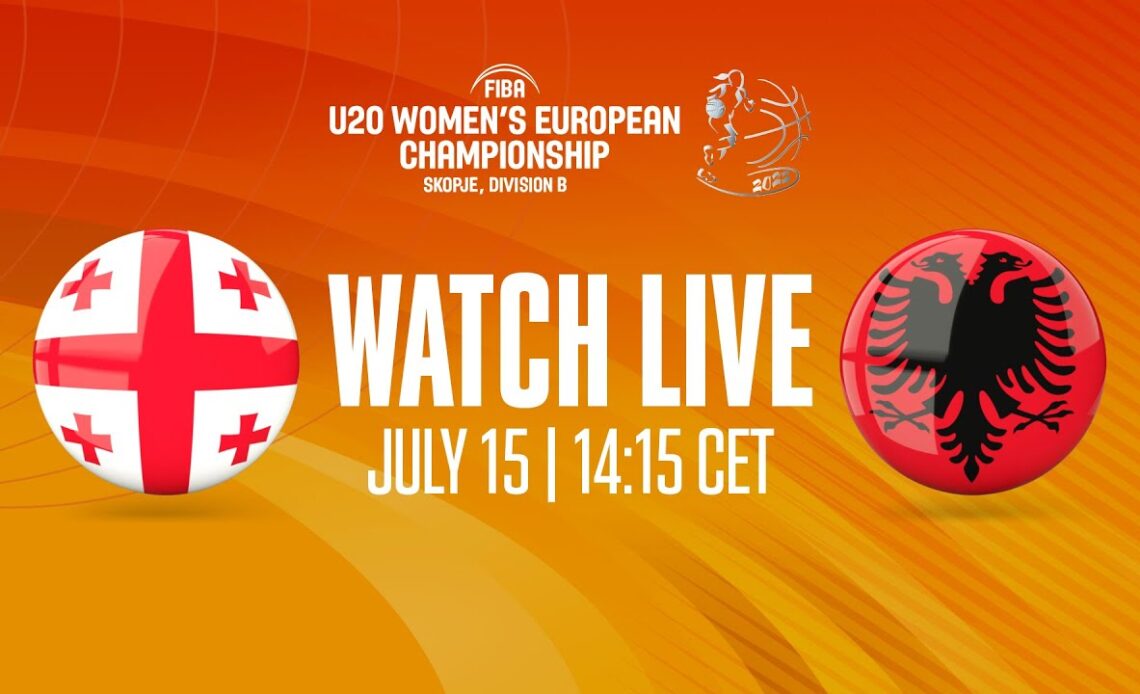 LIVE - Georgia v Albania | FIBA U20 Women's European Championship 2022 - Division B