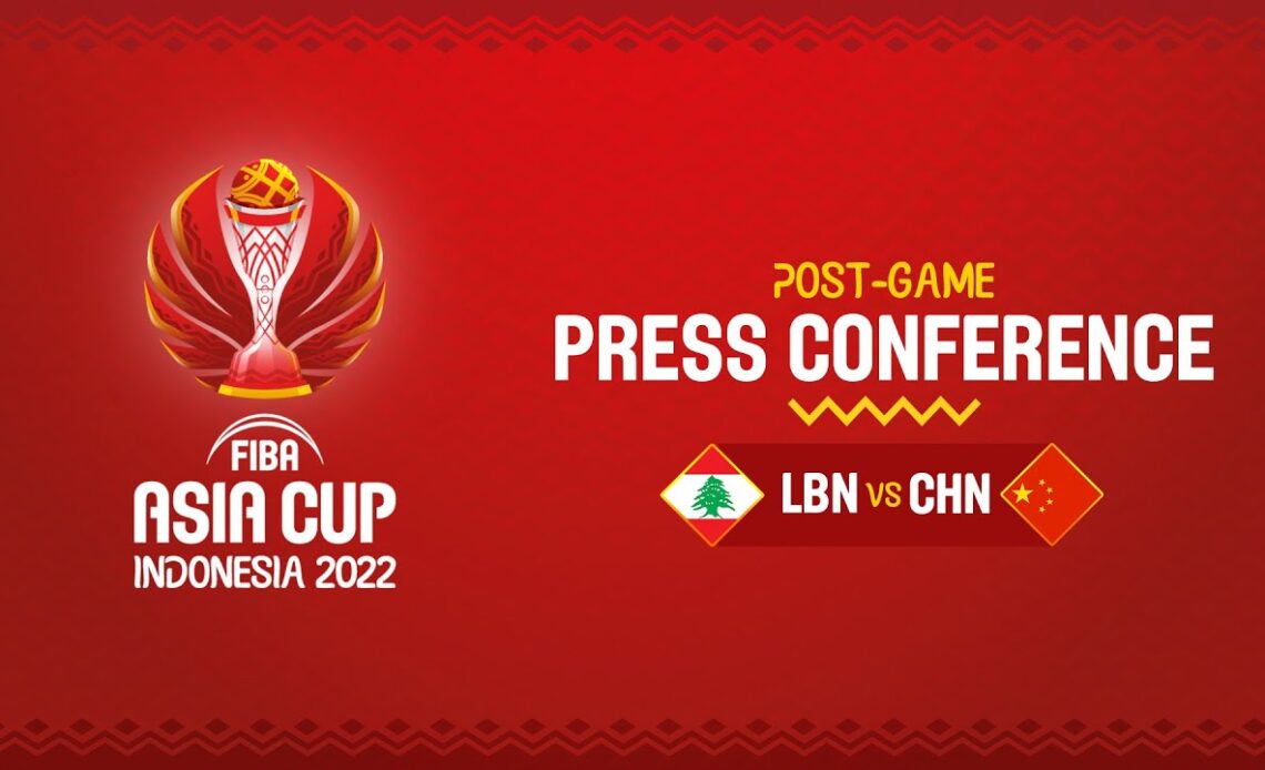 LIVE - Lebanon v China - Press Conference | FIBA Asia Cup 2022