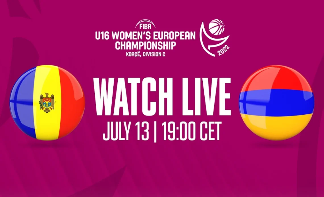 LIVE - Moldova v Armenia | FIBA U16 Women's European Championship 2022 | Division C