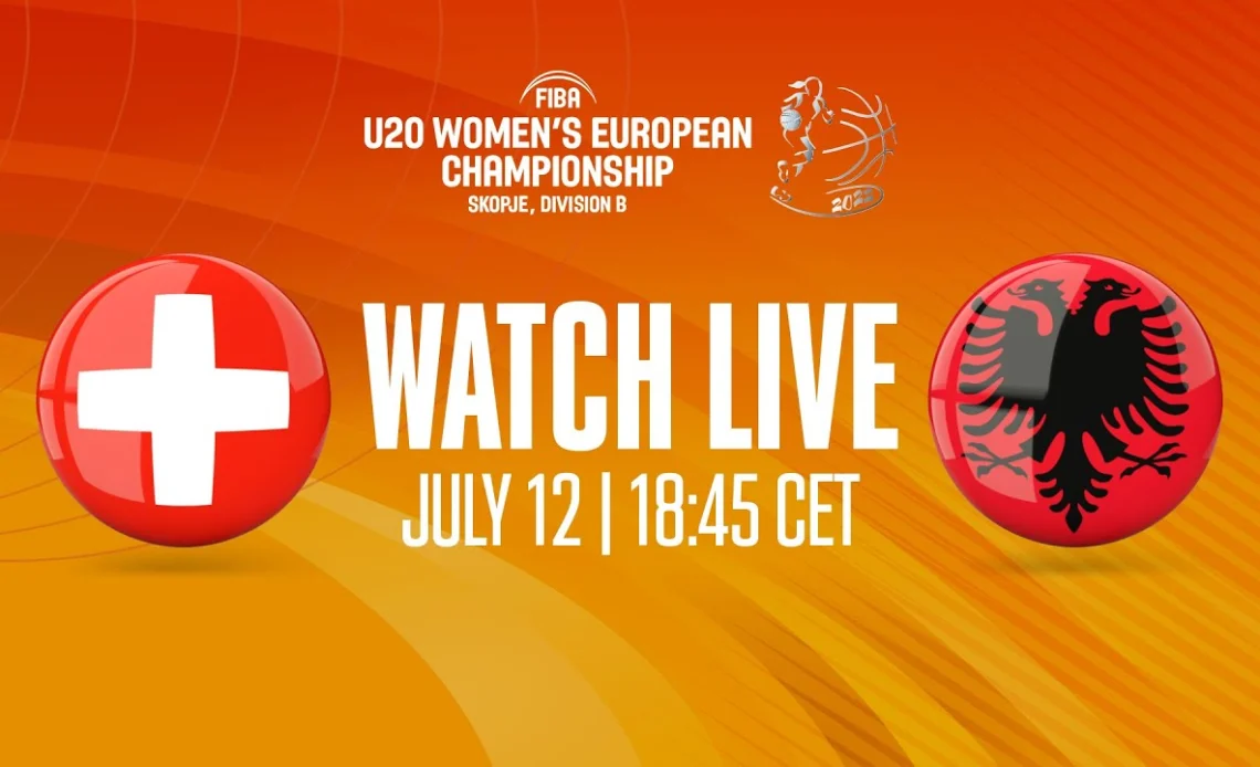 LIVE - Switzerland v Albania | FIBA U20 Women's European Championship 2022 - Division B
