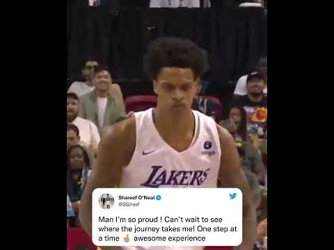 Less than 4 years after open-heart surgery, Shareef O'Neal made the most of his summer league debut💜