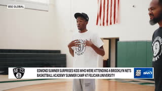 Nets’ Edmond Sumner makes a surprise visit to kids’ basketball camp