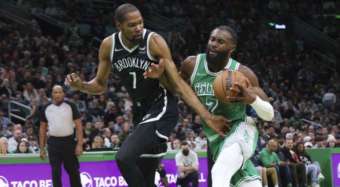 Report: Celtics offered Jaylen Brown in package for Kevin Durant