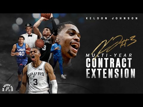 San Antonio Spurs Keldon Johnson Signs Multi-Year Contract Extension with the Silver and Black