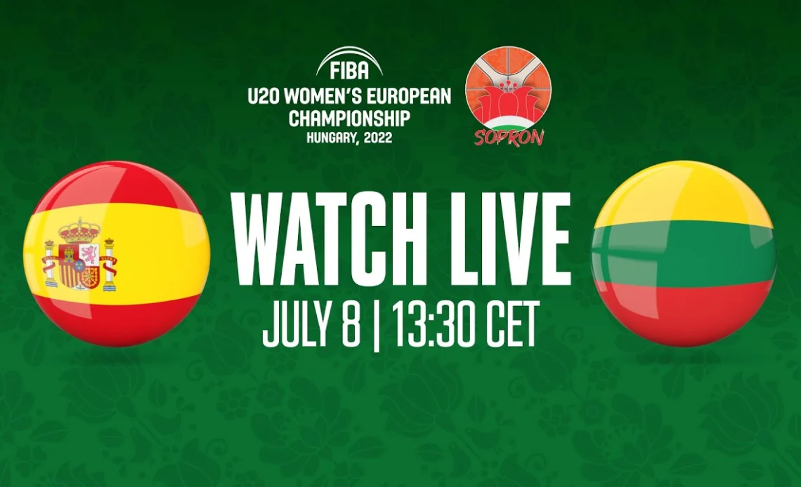 Spain v Lithuania | Full Basketball Game | FIBA U20 Women's European Championship 2022