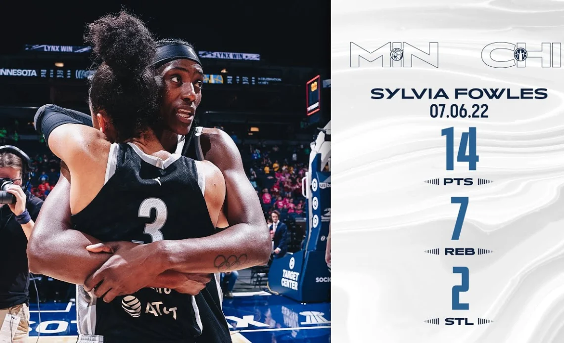 Sylvia Fowles Scores 14 points vs. Chicago Sky | July 6, 2022