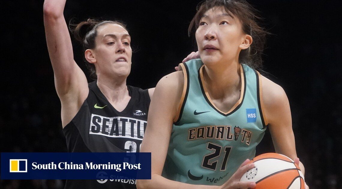 The female Yao Ming? China’s towering Han Xu making her mark in WNBA