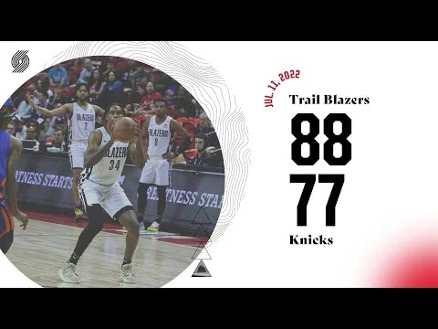 Trail Blazers 88, Knicks 77 | Game Highlights | Jul. 11, 2022
