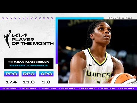 August Western Conference Player of the Month: Teaira McCowan