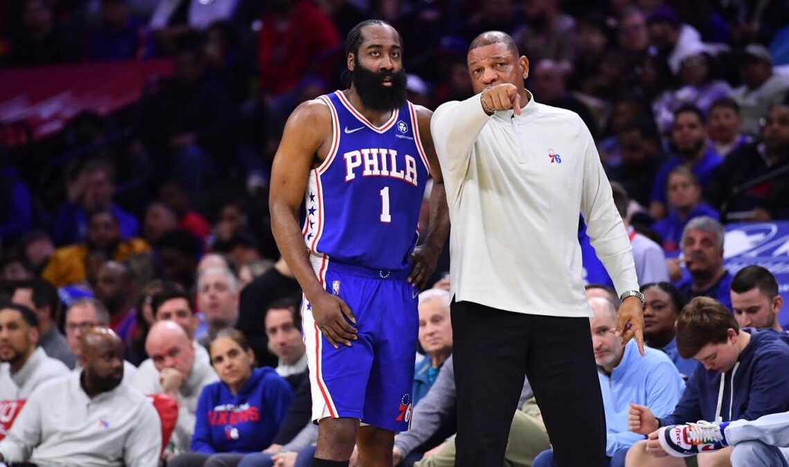 Doc Rivers discusses Sixers tampering allegations, James Harden and Joel Embiid's offseasons