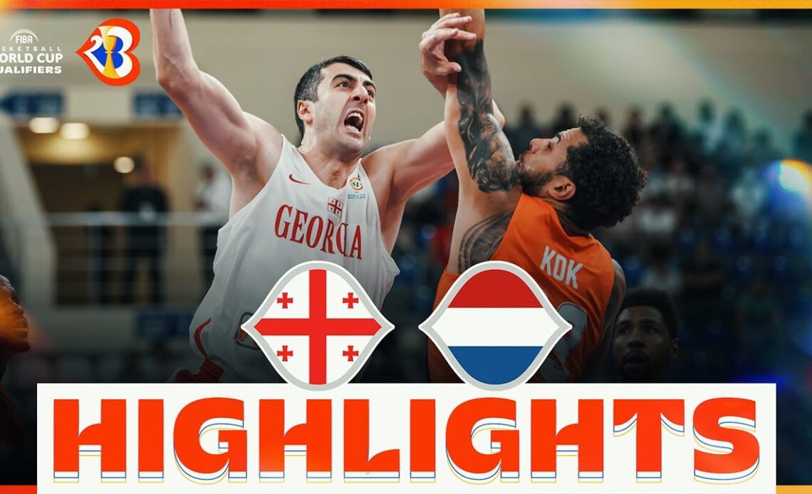 🇬🇪 GEO - 🇳🇱 NED | Basketball Highlights - #FIBAWC 2023 Qualifiers
