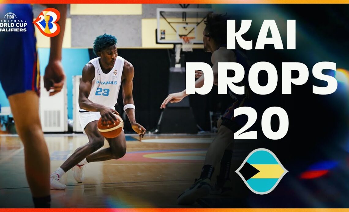 Kai Martinez JONES's 🇧🇸  Amazing Double-Double | 20 PTS | 10 REB | #FIBAWC 2023 Qualifiers