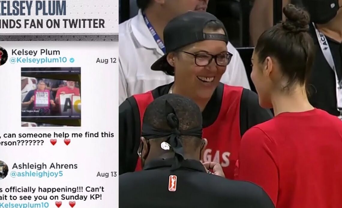 Kelsey Plum Makes Cancer Survivor's Wish Come True, Meets Before Game & Gives Courtside Seat #WNBA