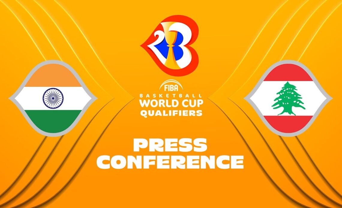 LIVE - India v Lebanon - Press Conference | FIBA Basketball World Cup 2023 Asian Qualifiers