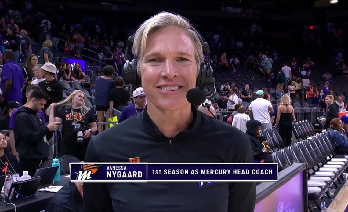 "Happy For The Players In Our Locker Room" Phoenix Mercury 1st Year Coach Nygaard Clinching Playoffs