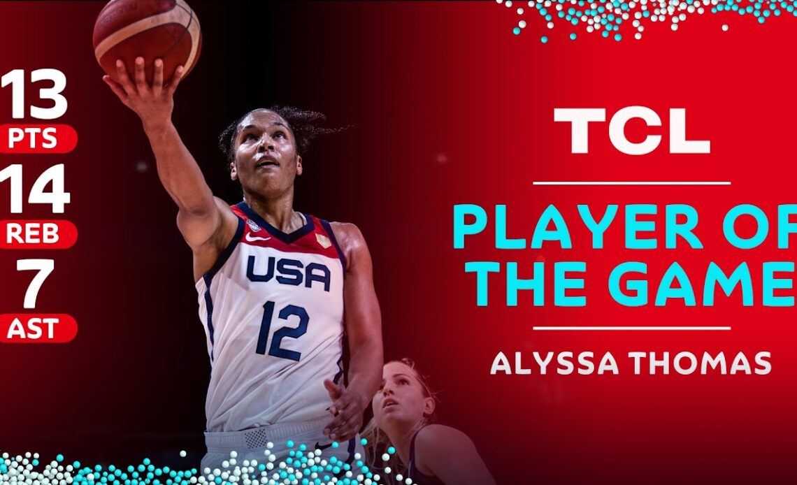 Alyssa THOMAS 🇺🇸 | 13 PTS | 14 REB | 7 AST | TCL Player of the Game vs. SRB