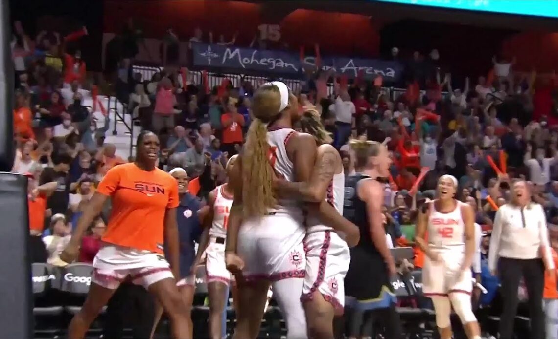 BUZZER BEATER: Dijonai Carrington Steals & Scores! | WNBA Playoffs, Connecticut Sun vs Chicago Sky