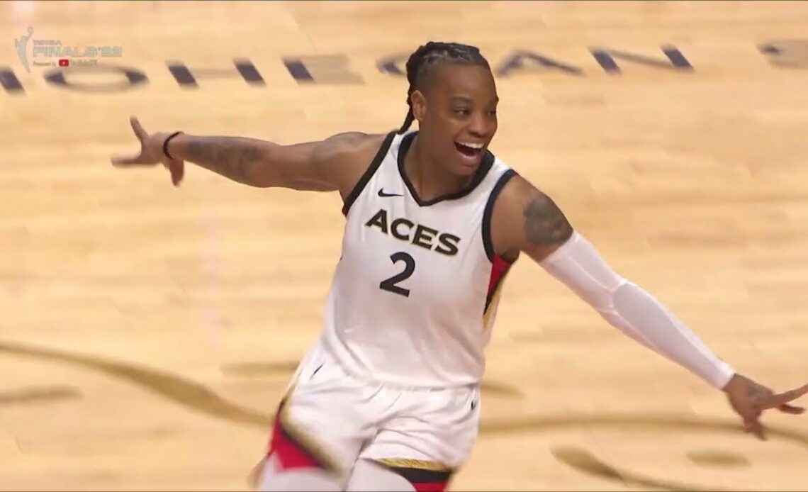 CLUTCH Shot By Riquna Williams Late In 4th Quarter | WNBA Finals, Las Vegas Aces vs Connecticut Sun