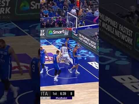 Evan Fournier dances through the defense for the and-one!