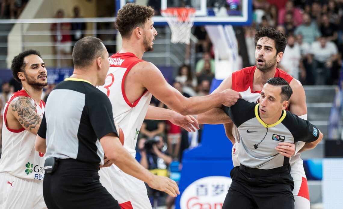 Furkan Korkmaz ejected, attacked by opposing players during EuroBasket loss to Georgia, per Turkish officials