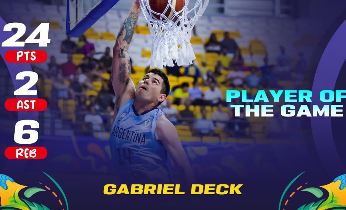 Gabriel Deck 🇦🇷 | 24 PTS | 2 AST | 6 REB | Player of the Game vs. Dominican Republic