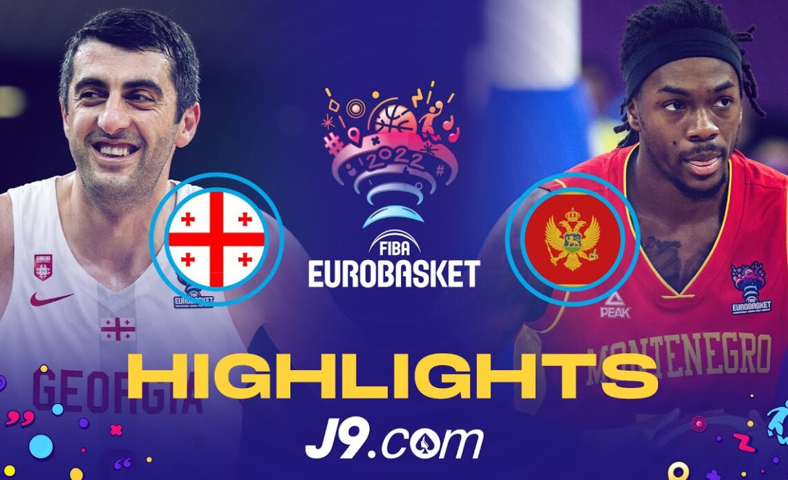 Georgia 🇬🇪 - Montenegro 🇲🇪 | Game Highlights - FIBA #EuroBasket 2022