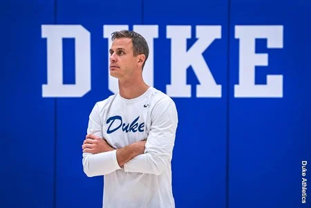 Duke men's basketball head coach Jon Scheyer