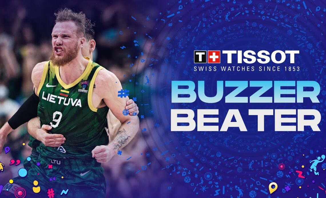 Ignas Brazdeikis🇱🇹 | TISSOT Buzzer Beater vs. Spain | FIBA #EuroBasket 2022